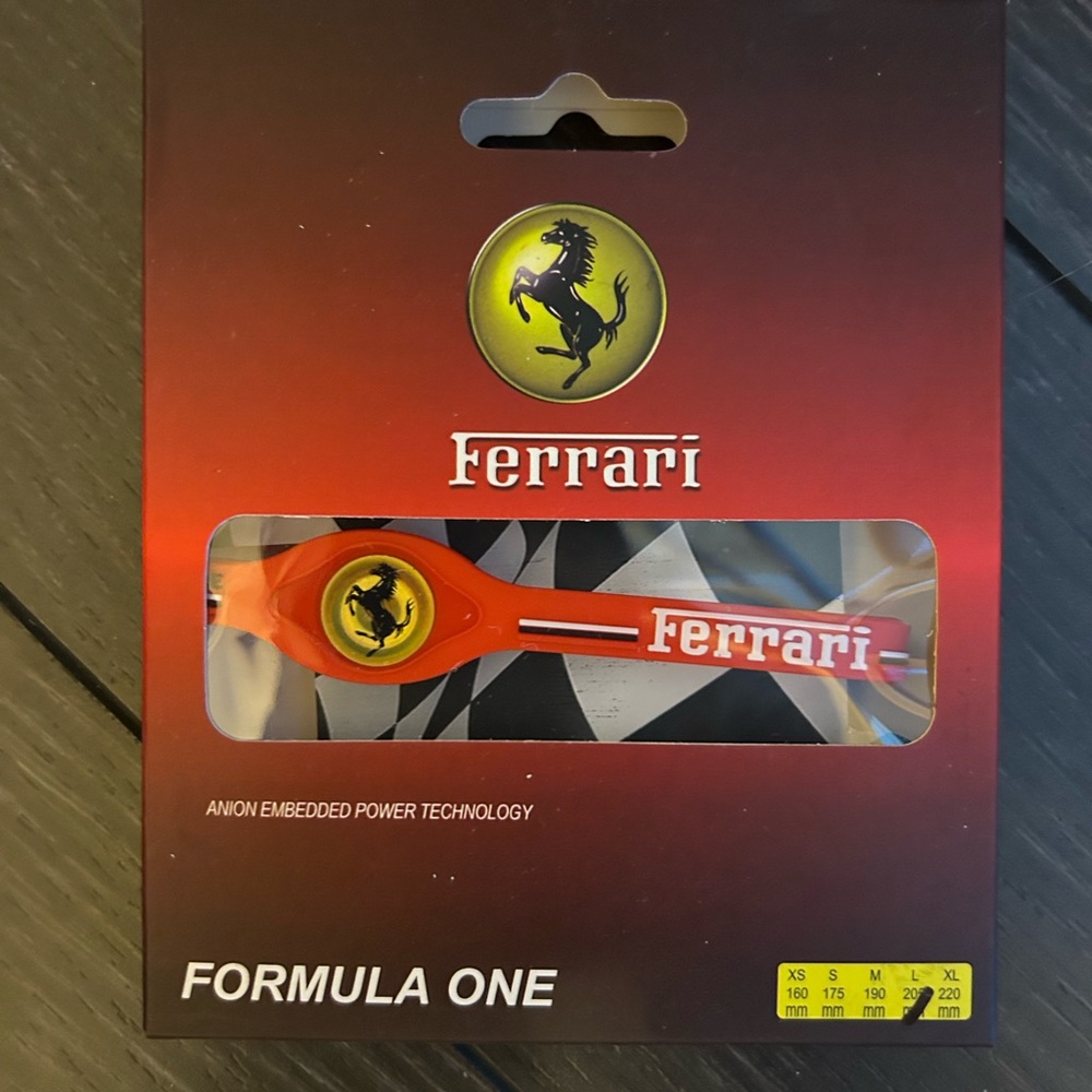 Ferrari Red and Yellow Silicone Wristband formula One